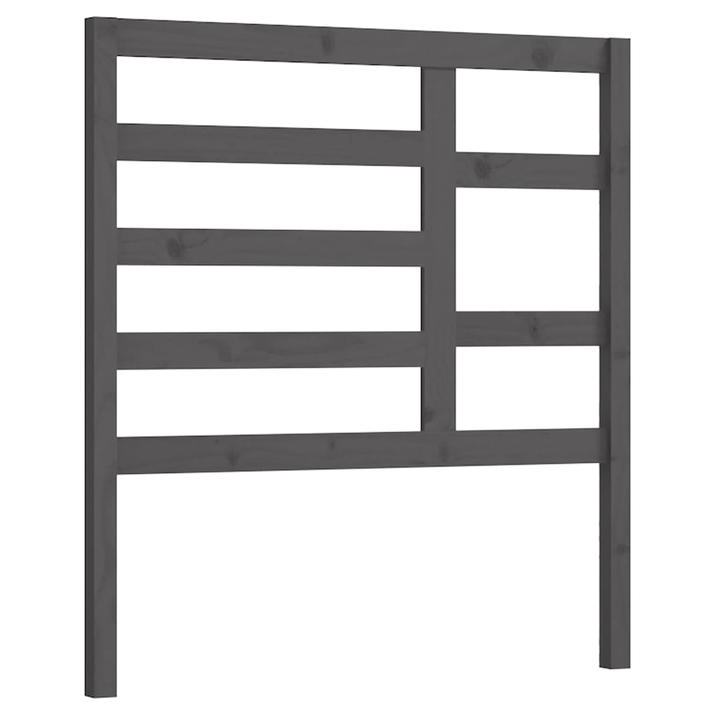 Uzglavlje za krevet sivo 96 x 4 x 104 cm od masivne borovine