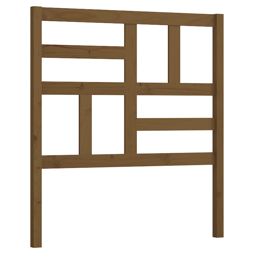 Uzglavlje za krevet boja meda 106 x 4 x 104 cm masivna borovina