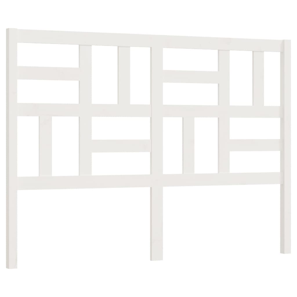 Uzglavlje za krevet bijelo 156 x 4 x 104 cm od masivne borovine