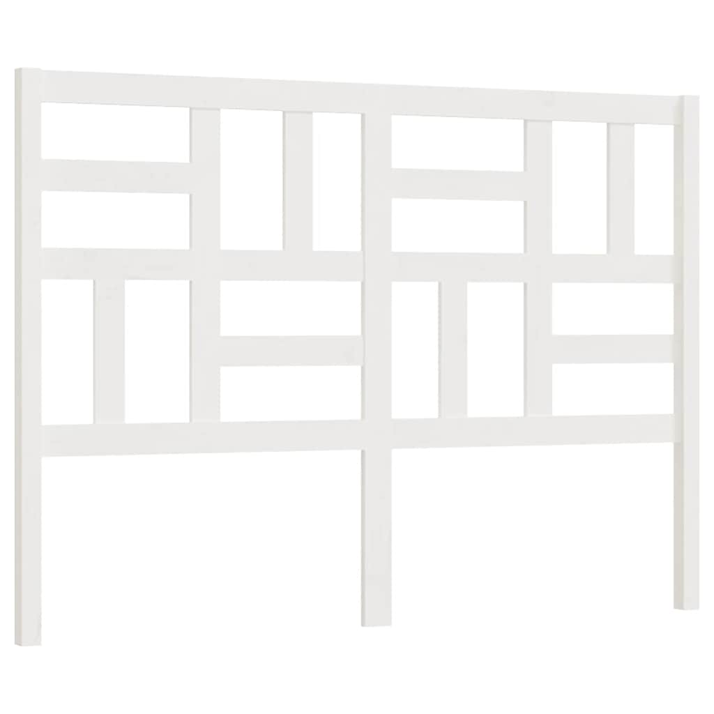 Uzglavlje za krevet bijelo 166 x 4 x 104 cm od masivne borovine