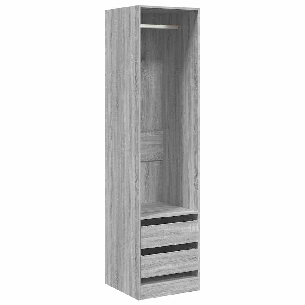 Ormar s ladicama sivi hrast 50 x 50 x 200 cm konstruirano drvo