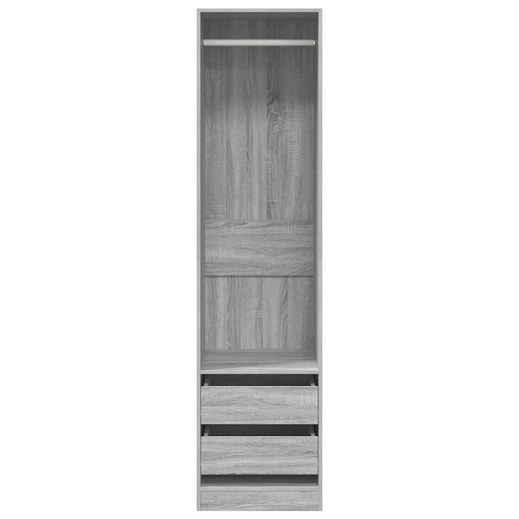 Ormar s ladicama sivi hrast 50 x 50 x 200 cm konstruirano drvo