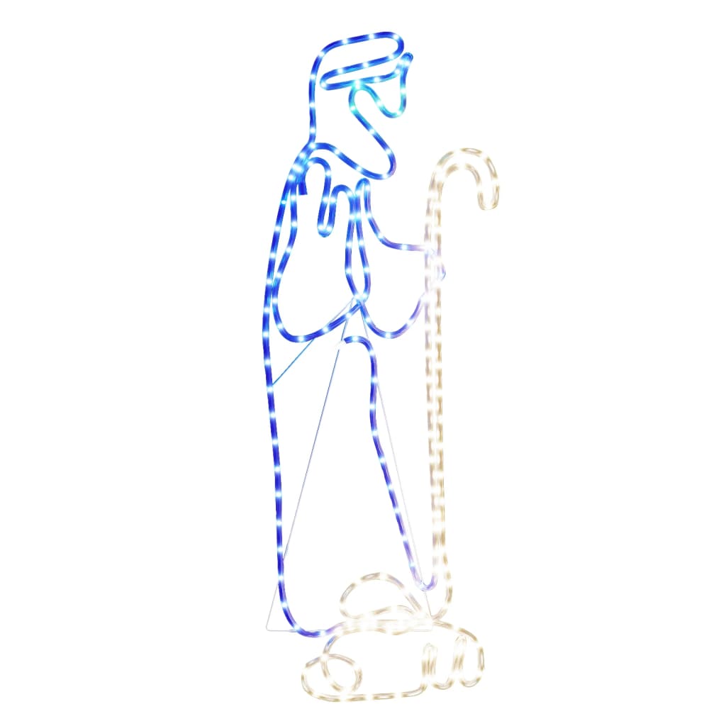 Božićna figura pastira i janjeta sa 168 LED žarulja 102,5x35 cm