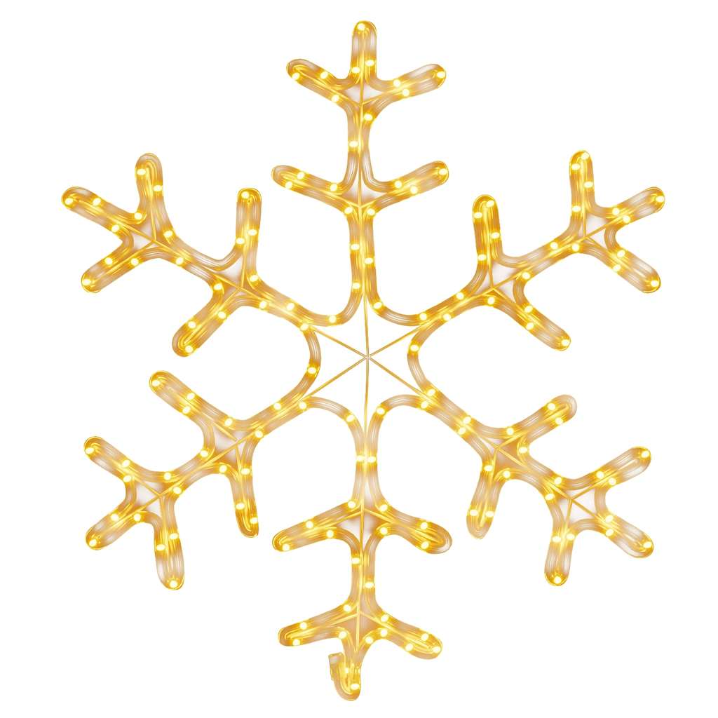 Figura božićne pahulje 144 LED žarulje topla bijela 59 x 59 cm