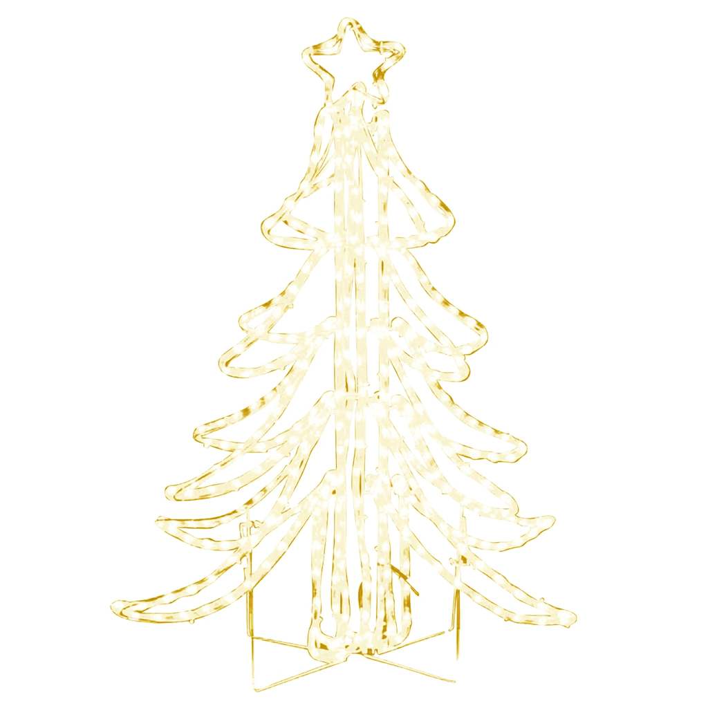 LED sklopiva figura božićnog drvca topla bijela 87 x 87 x 93 cm