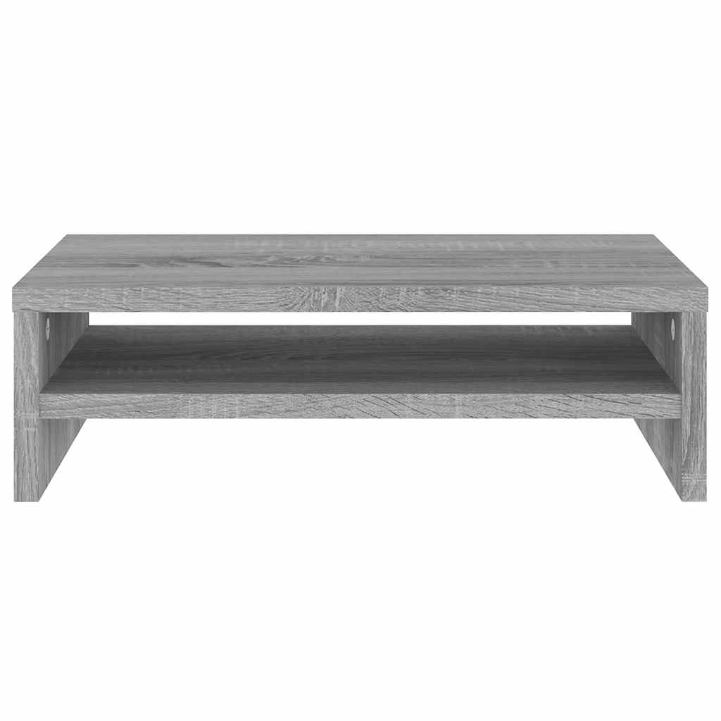 Stalak za monitor boja sivog hrasta 42 x 24 x 13 cm drveni