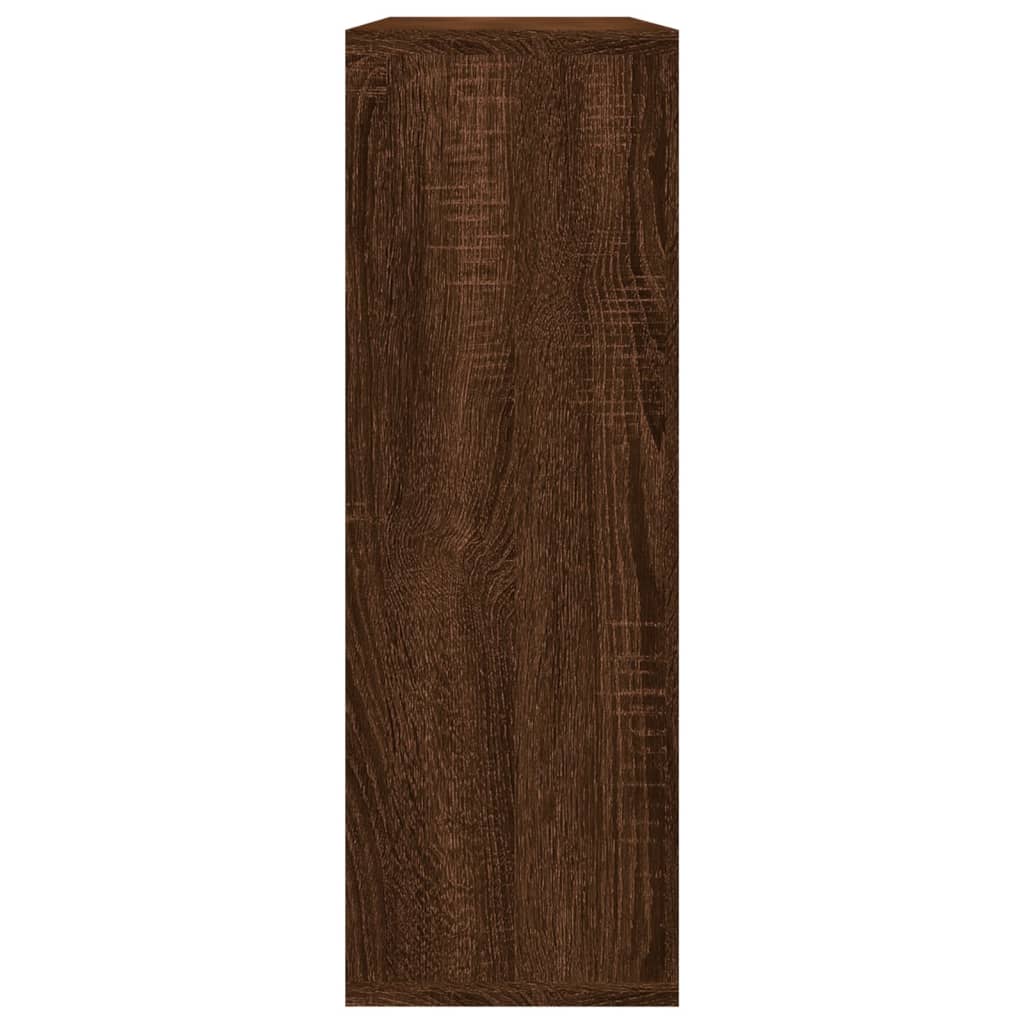 Zidna polica smeđa boja hrasta 104x20x58,5 cm konstruirano drvo