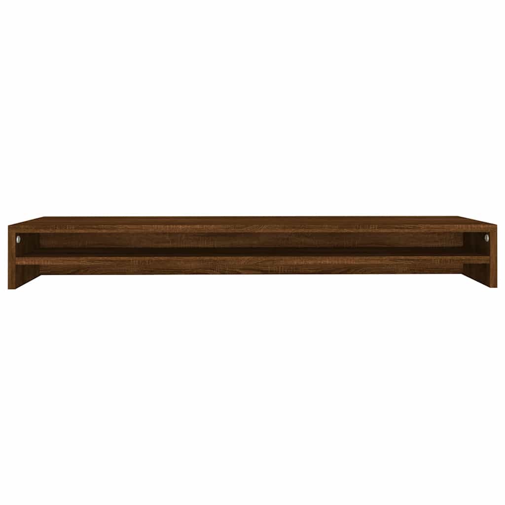 Stalak za monitor boja smeđeg hrasta 100 x 24 x 13 cm drveni