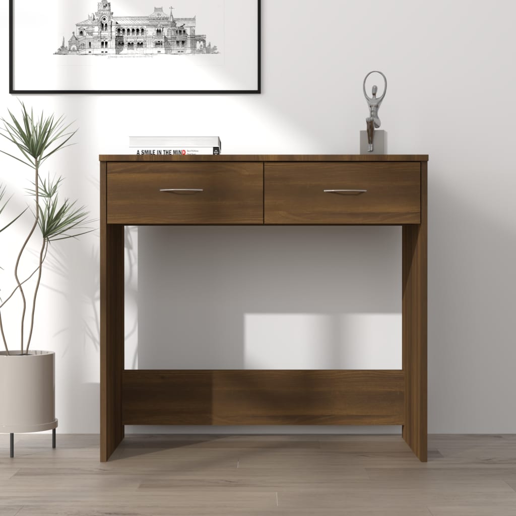 Radni stol boja smeđeg hrast 80x40x75 cm od konstruiranog drva