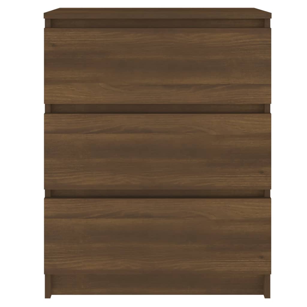 Komoda boja smeđeg hrasta 60 x 35 x 76 cm konstruirano drvo