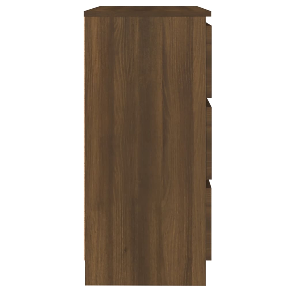 Komoda boja smeđeg hrasta 60 x 35 x 76 cm konstruirano drvo