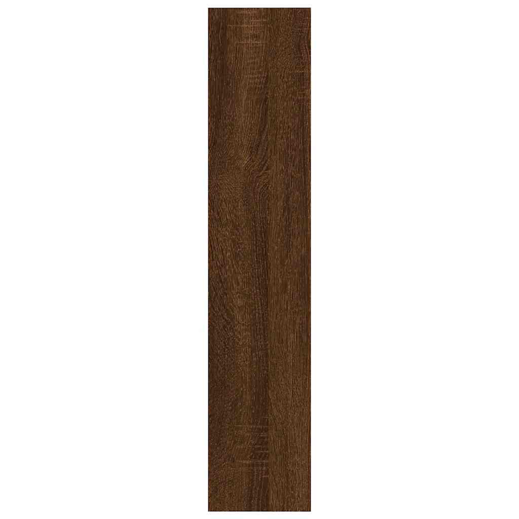 Zidna polica boja smeđeg hrasta 90x16x78 cm konstruirano drvo