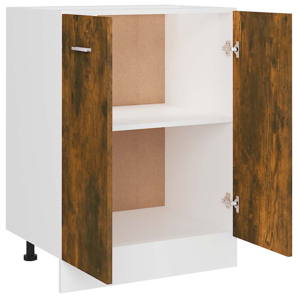 Donji ormarić "Lyon" Dimljeni hrast 60x46x81,5 cm Konstruirano drvo