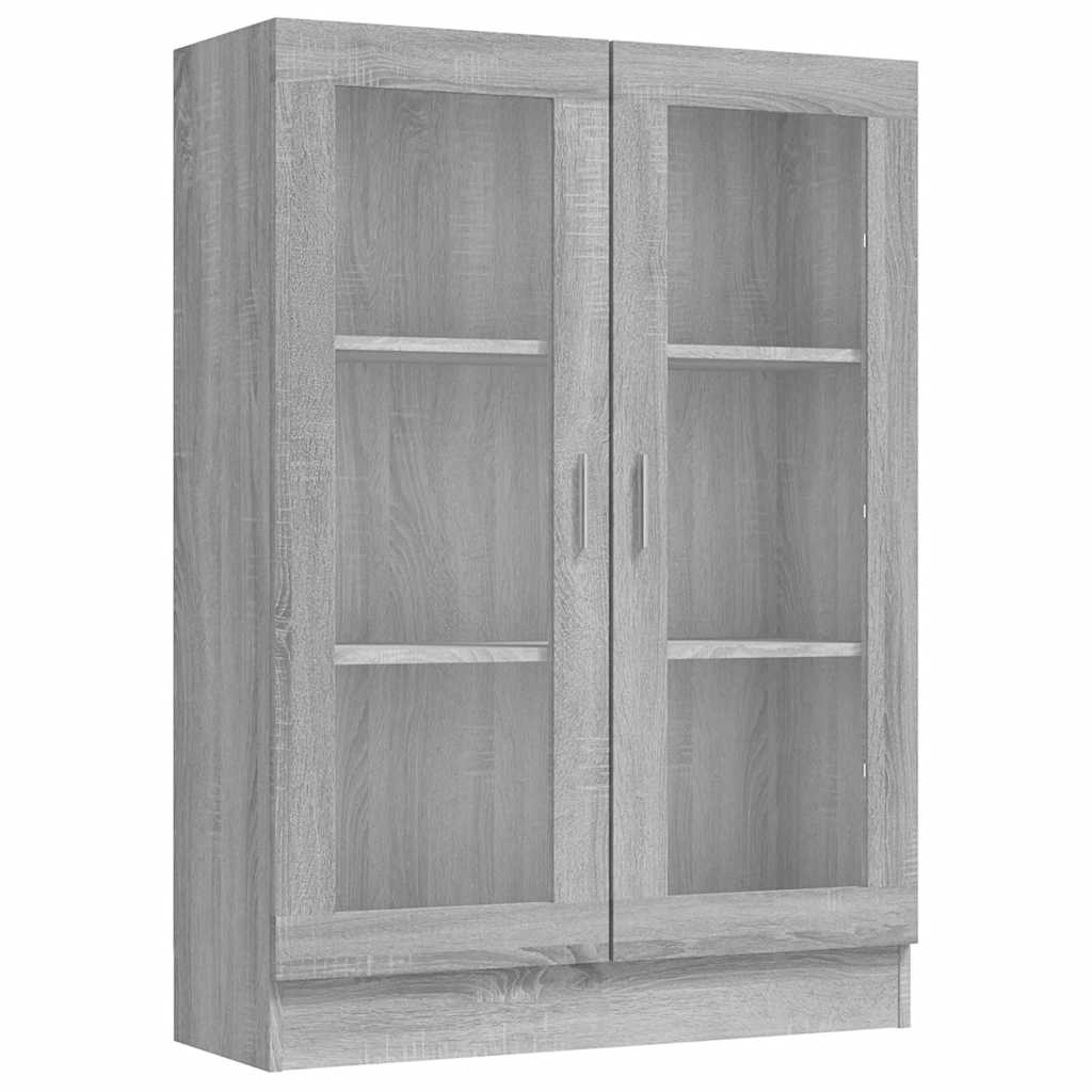 Vitrina boja sivog hrasta sonome 82,5 x 30,5 x 115 cm drvena