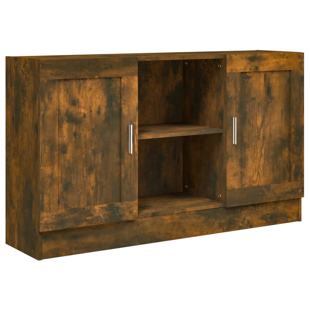 Komoda boja dimljenog hrasta 120x30,5x70 cm konstruirano drvo