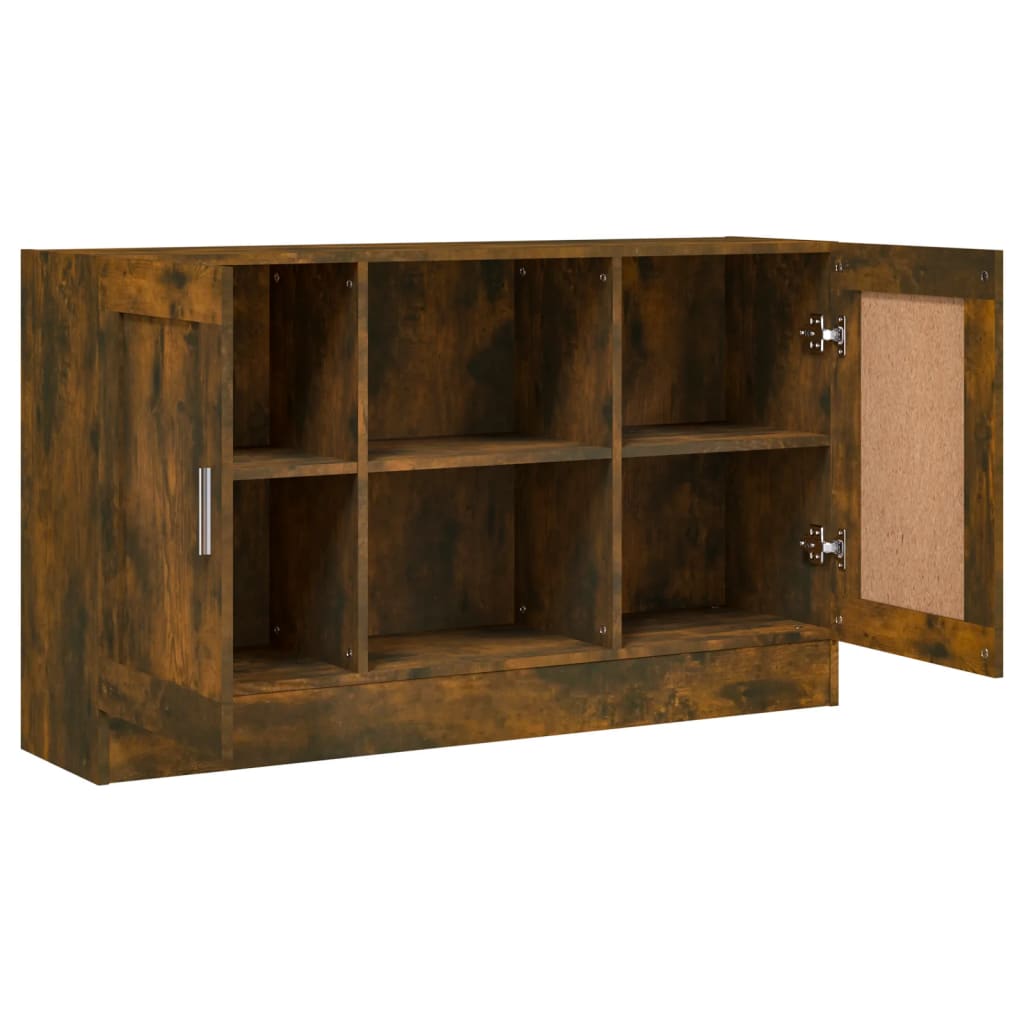Komoda boja dimljenog hrasta 120x30,5x70 cm konstruirano drvo