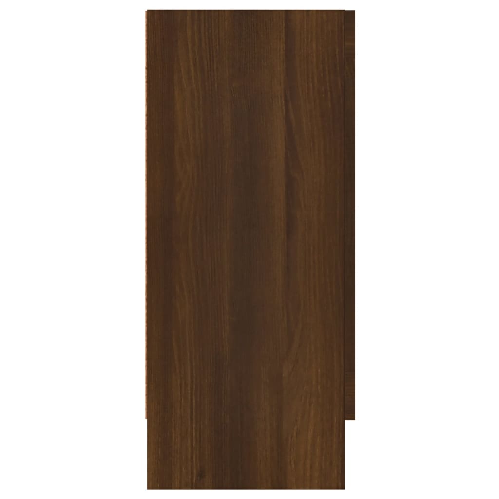 Komoda boja smeđeg hrasta 120 x 30,5 x 70 cm konstruirano drvo