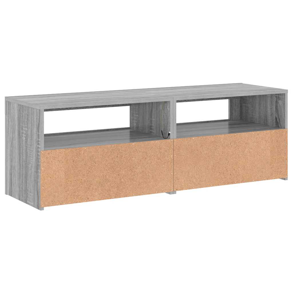 TV ormarić s LED svjetlima boja hrasta sonome 120 x 35 x 40 cm