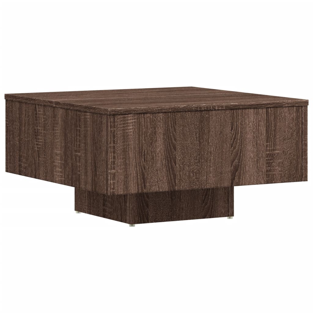 Stolić za kavu smeđi hrast 60 x 60 x 31,5 cm konstruirano drvo