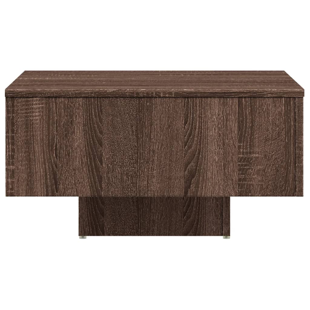 Stolić za kavu smeđi hrast 60 x 60 x 31,5 cm konstruirano drvo