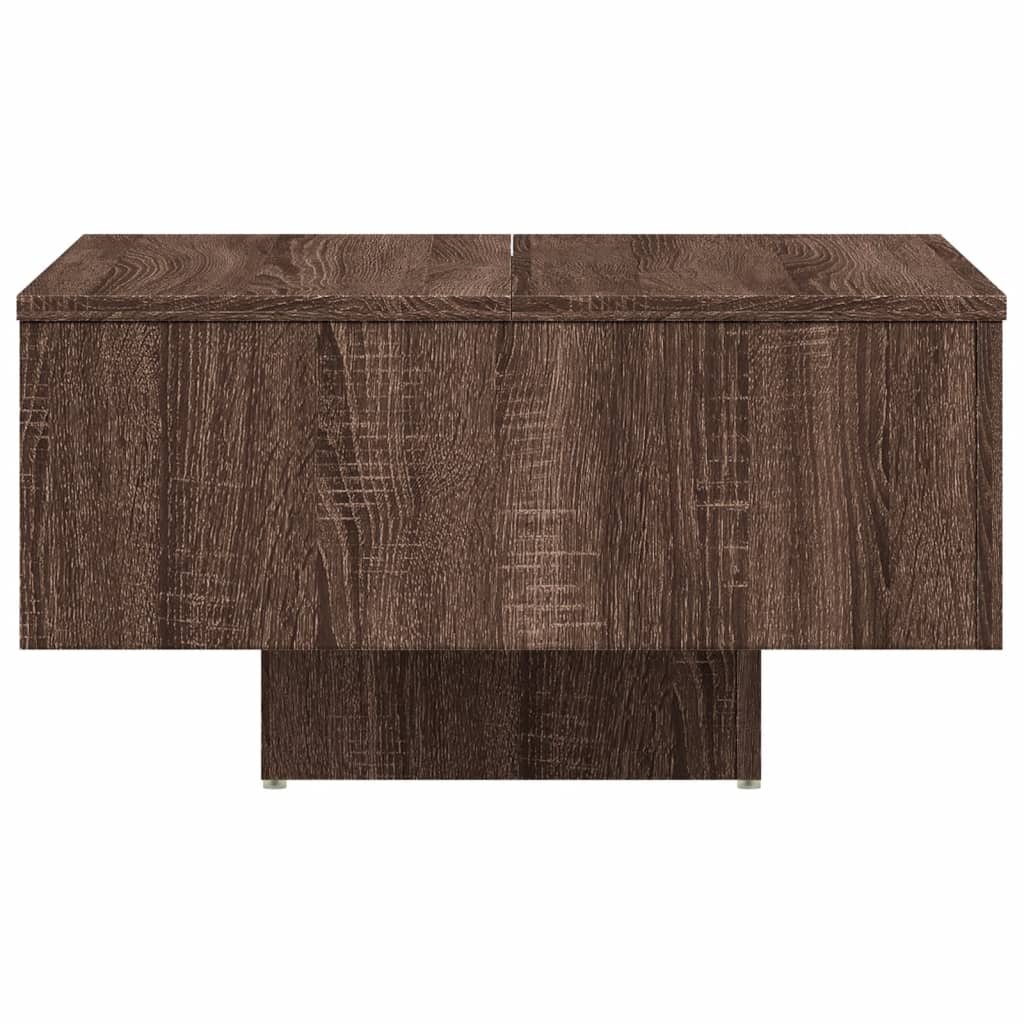 Stolić za kavu smeđi hrast 60 x 60 x 31,5 cm konstruirano drvo