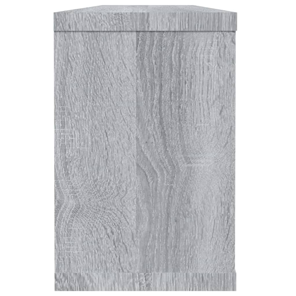 Kockaste zidne police 2 kom hrast sonoma 60 x 15 x 23 cm drvene