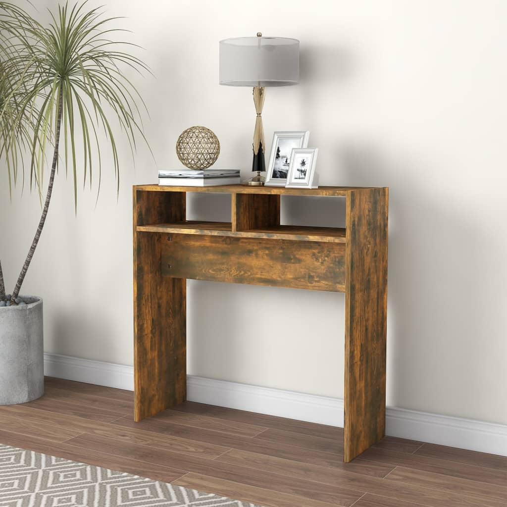 Konzolni stol boja hrasta 78 x 30 x 80 cm od konstruiranog drva