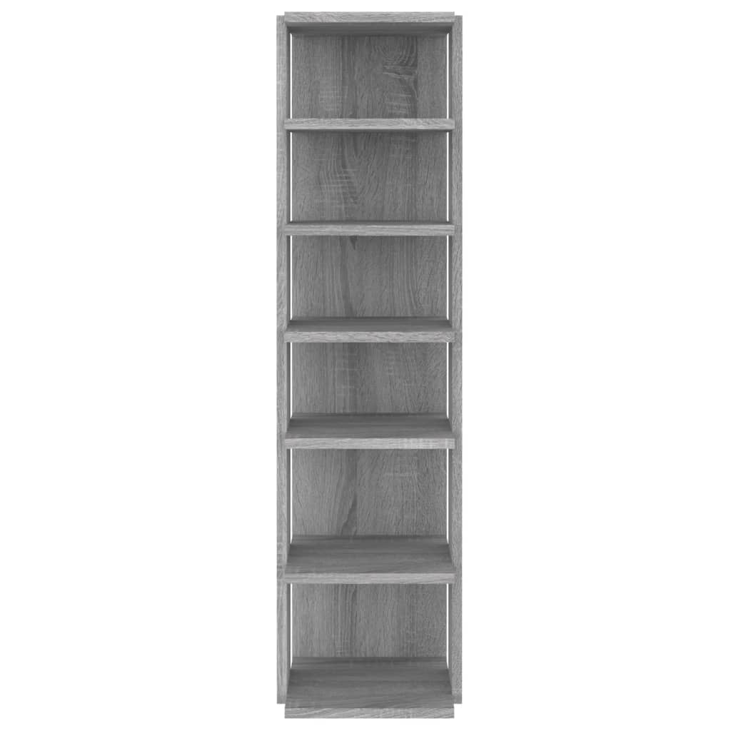 Stalak za cipele siva boja hrasta sonome 27,5x27x102 cm drveni