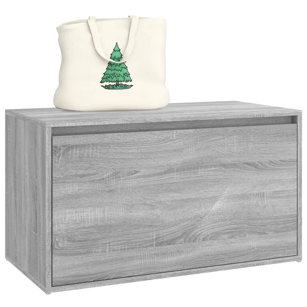 Klupa za hodnik sivi hrast 80 x 40 x 45 cm konstruirano drvo