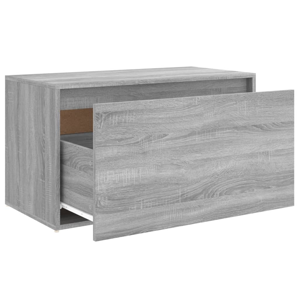 Klupa za hodnik sivi hrast 80 x 40 x 45 cm konstruirano drvo