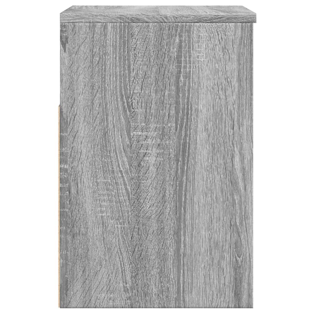 Klupa za cipele boja sivog hrasta 60x30x45 cm konstruirano drvo