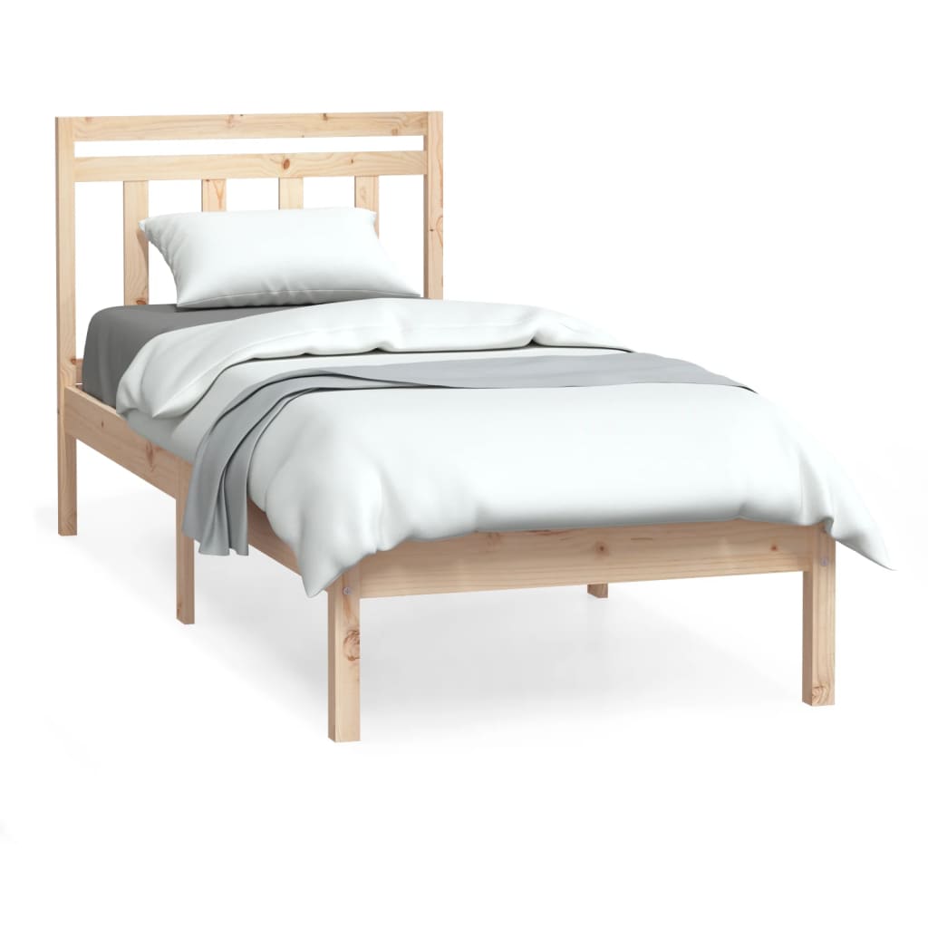 Okvir za krevet od masivnog drva 75 x 190 cm mali