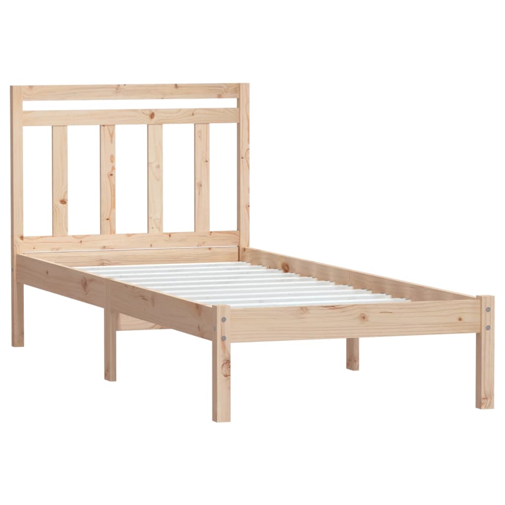Okvir za krevet od masivnog drva 75 x 190 cm mali