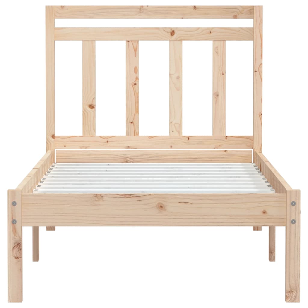 Okvir za krevet od masivnog drva 75 x 190 cm mali