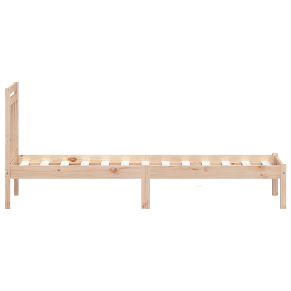 Okvir za krevet od masivnog drva 75 x 190 cm mali