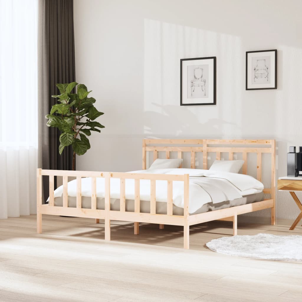 Okvir za krevet od masivnog drva 180x200 cm veliki bračni