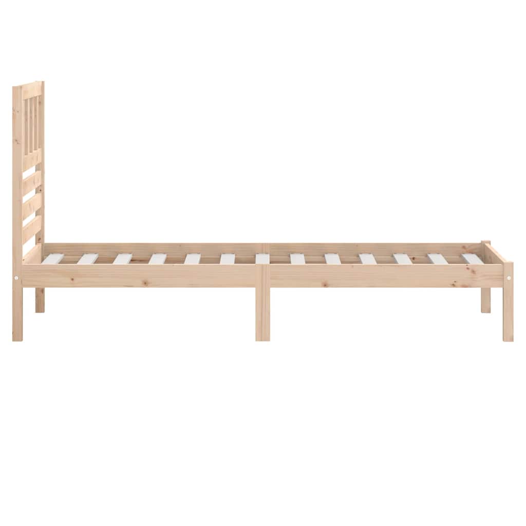 Okvir kreveta za jednu osobu 90 x 190 cm od masivne borovine