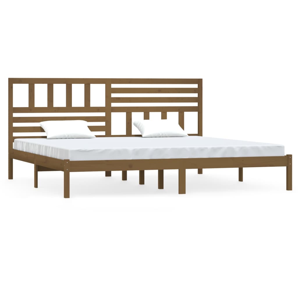 Okvir za krevet od masivne borovine boja meda 200 x 200 cm