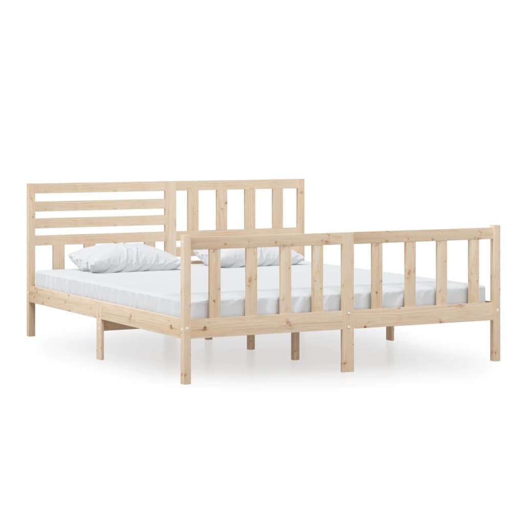 Okvir za krevet od masivnog drva 180x200 cm veliki bračni
