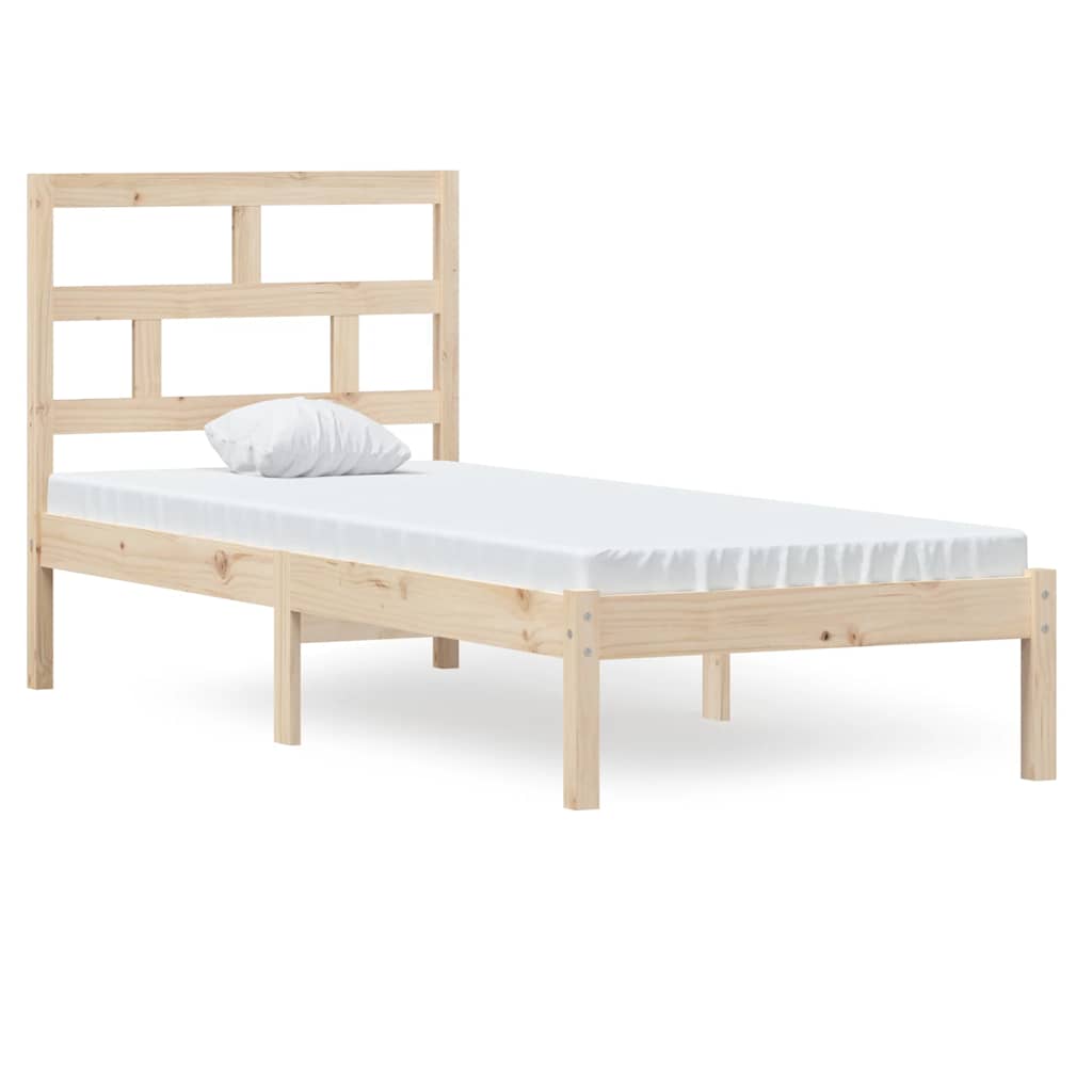 Okvir za krevet od masivnog drva 75 x 190 cm mali