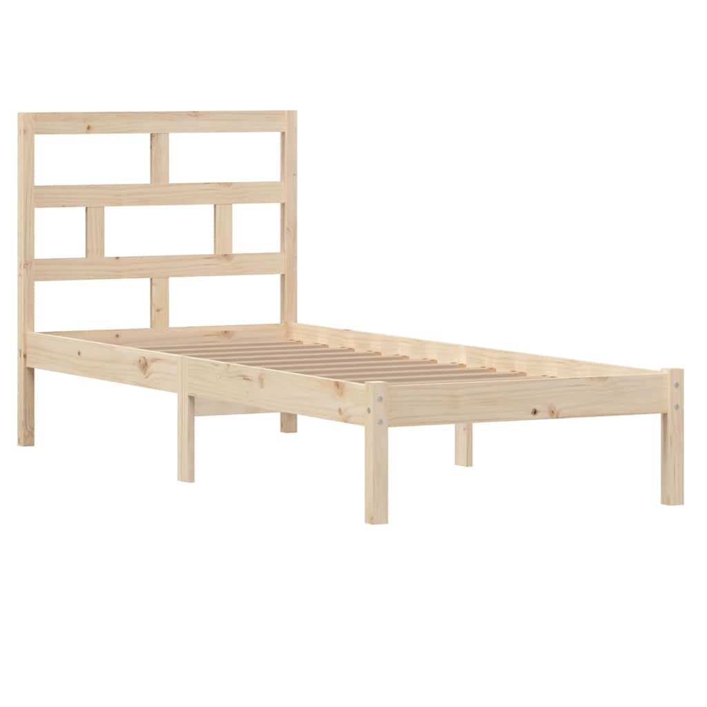 Okvir za krevet od masivnog drva 75 x 190 cm mali