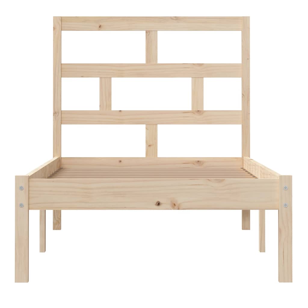 Okvir za krevet od masivnog drva 75 x 190 cm mali