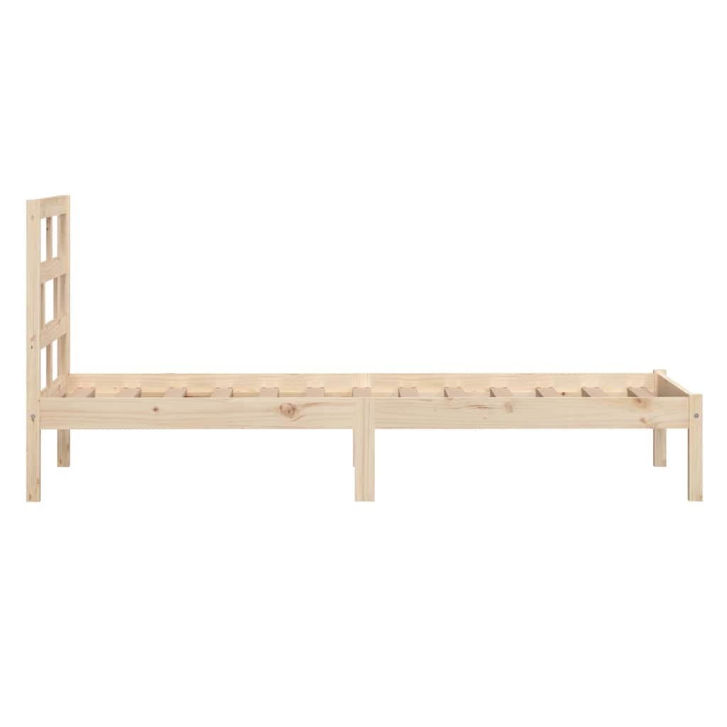 Okvir za krevet od masivnog drva 75 x 190 cm mali