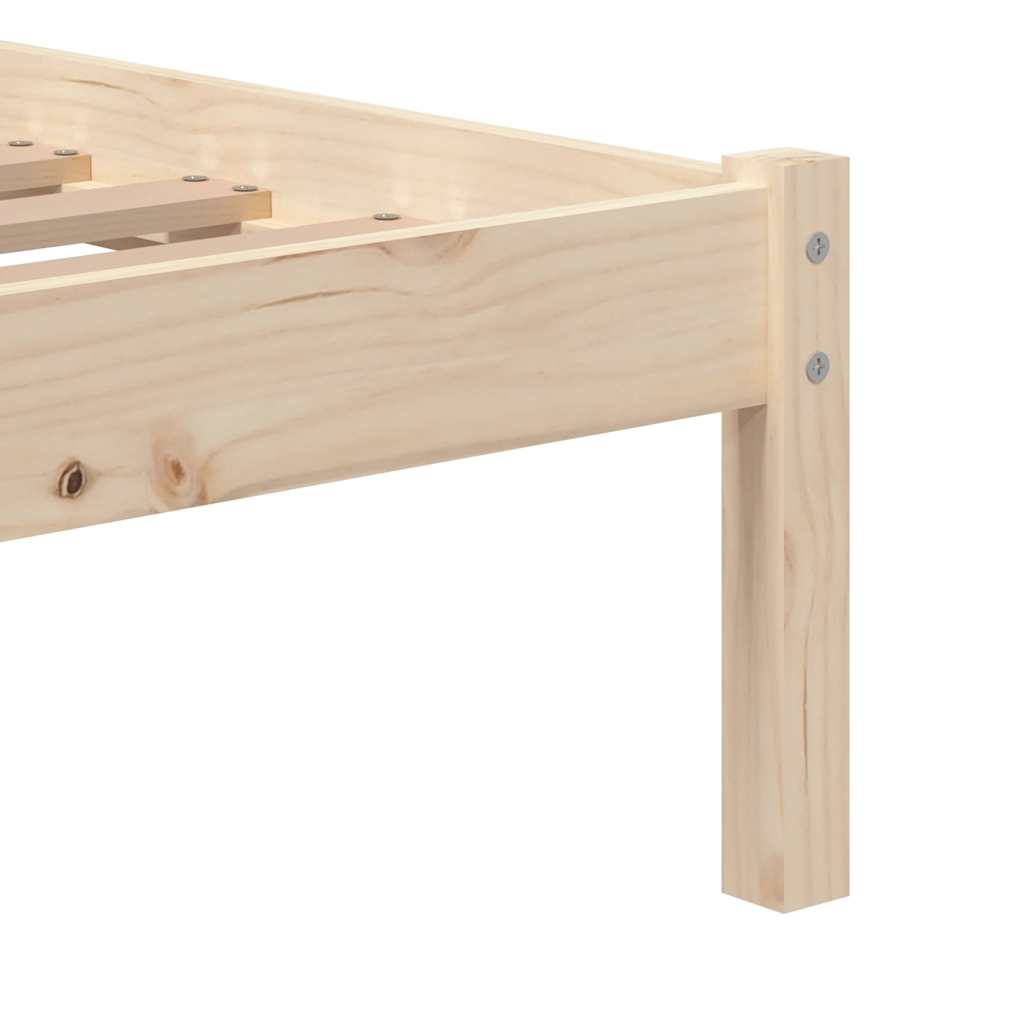 Okvir za krevet od masivnog drva 75 x 190 cm mali