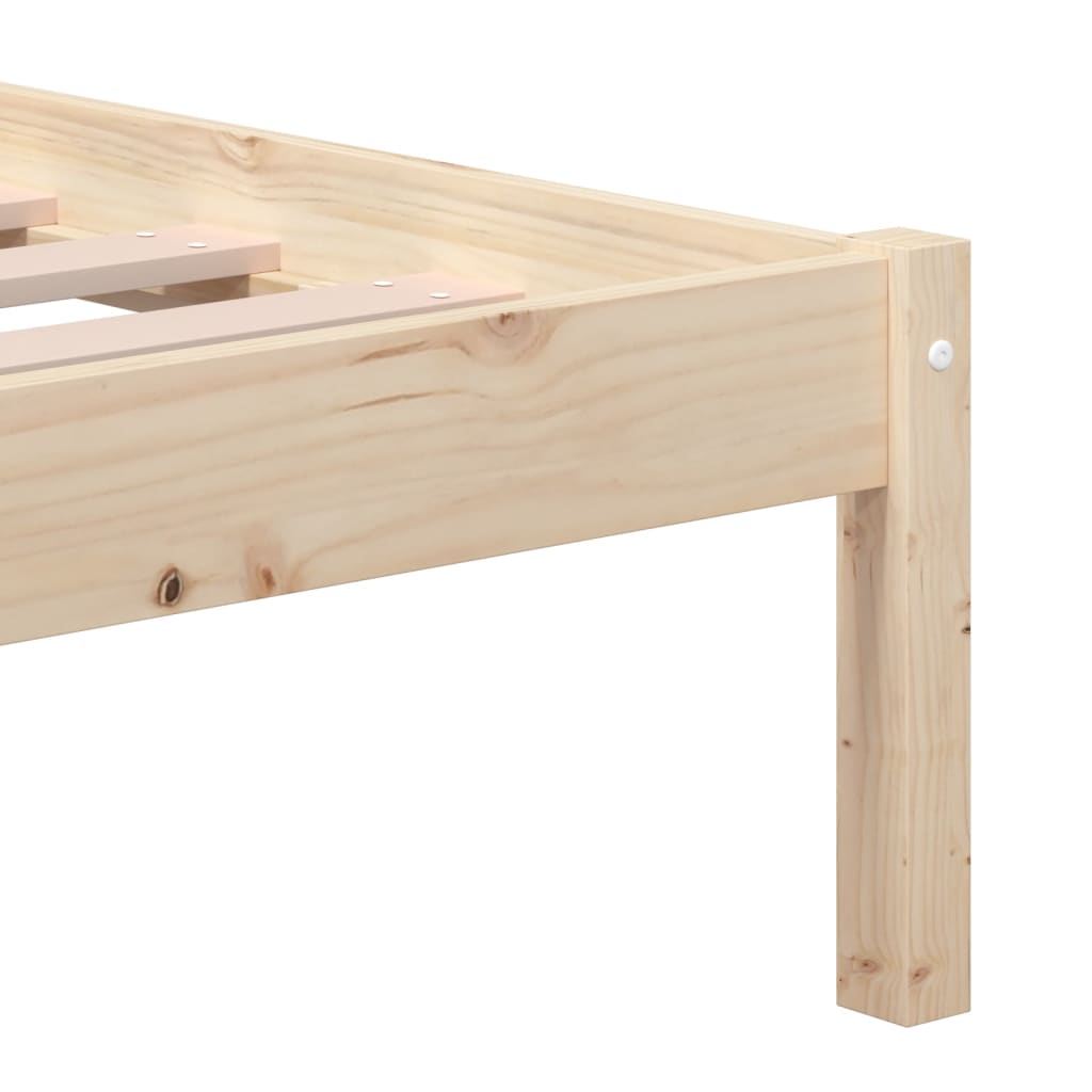 Okvir za krevet od masivne borovine 140 x 190 cm