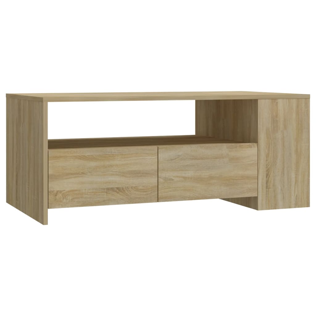 Stolić za kavu boja hrasta 102x55x42 cm konstruirano drvo