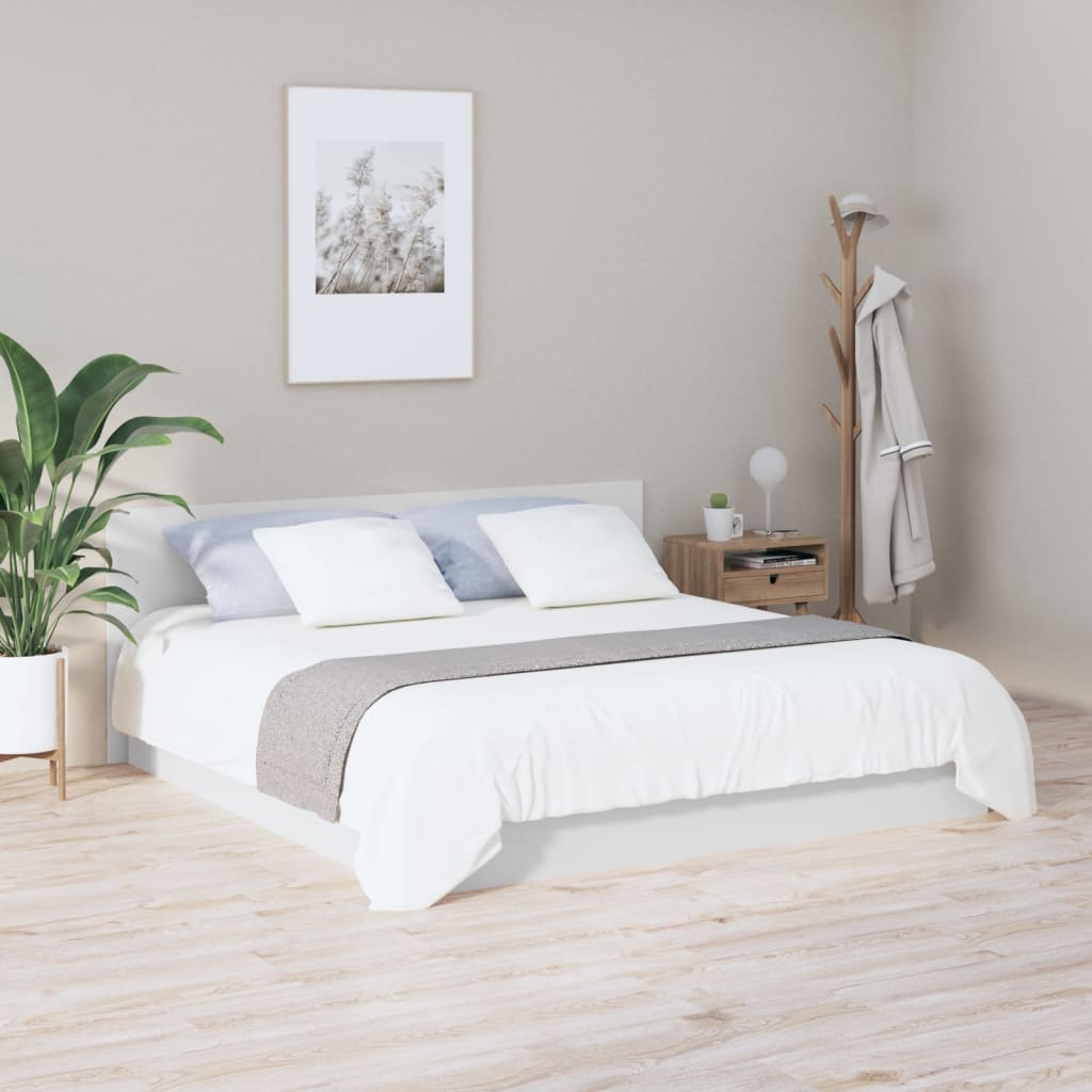 Uzglavlje za krevet bijelo 200x1,5x80 cm od konstruiranog drva