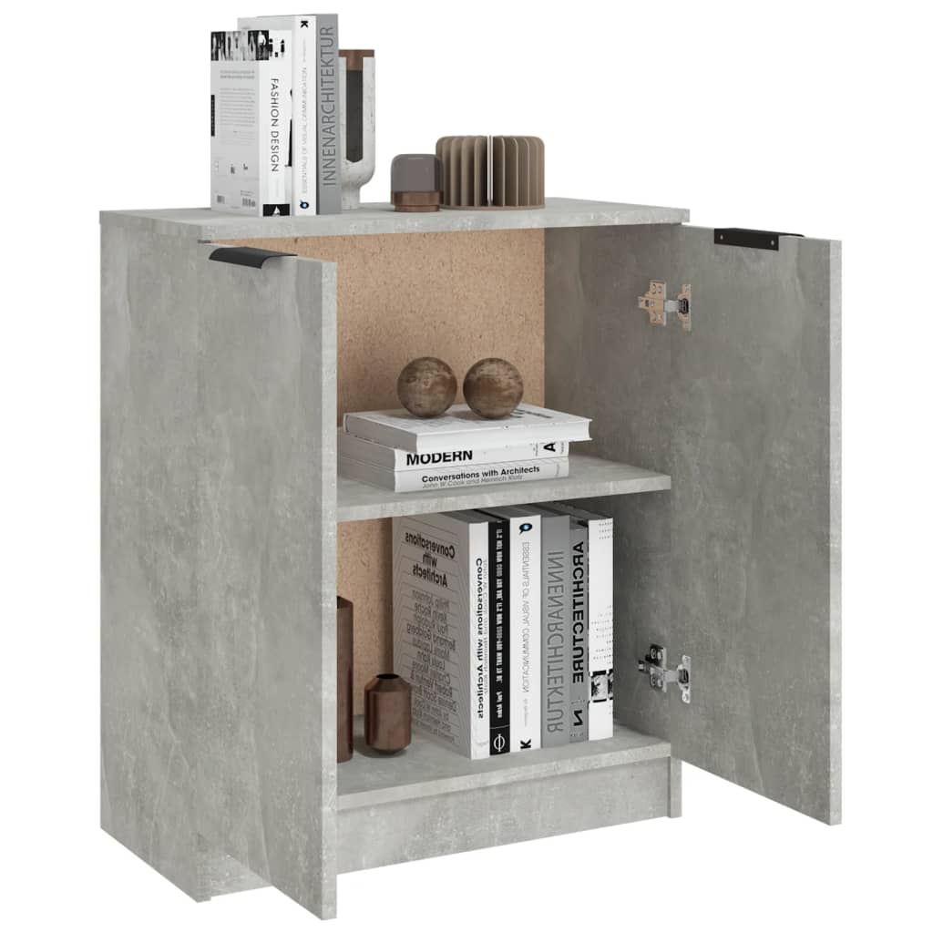 Komoda siva boja betona 60x30x70 cm od konstruiranog drva