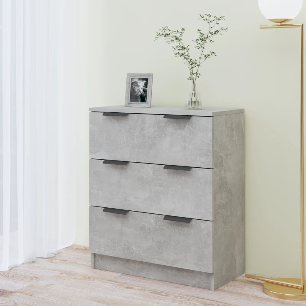 Komoda siva boja betona 60x30x70 cm od konstruiranog drva