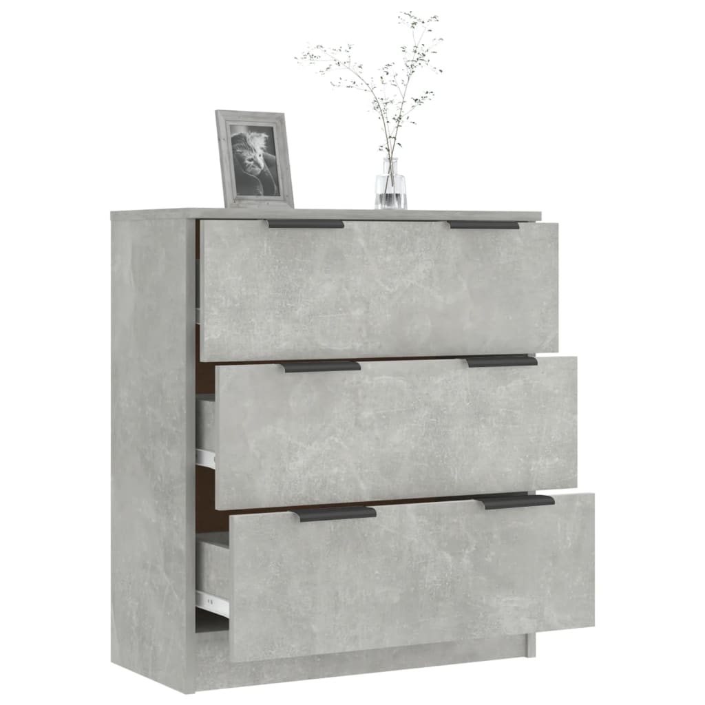 Komoda siva boja betona 60x30x70 cm od konstruiranog drva